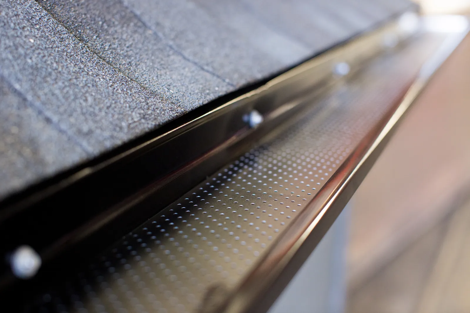 Fresh soffit over a covered patio — Aarsen Gutters, Nanaimo BC